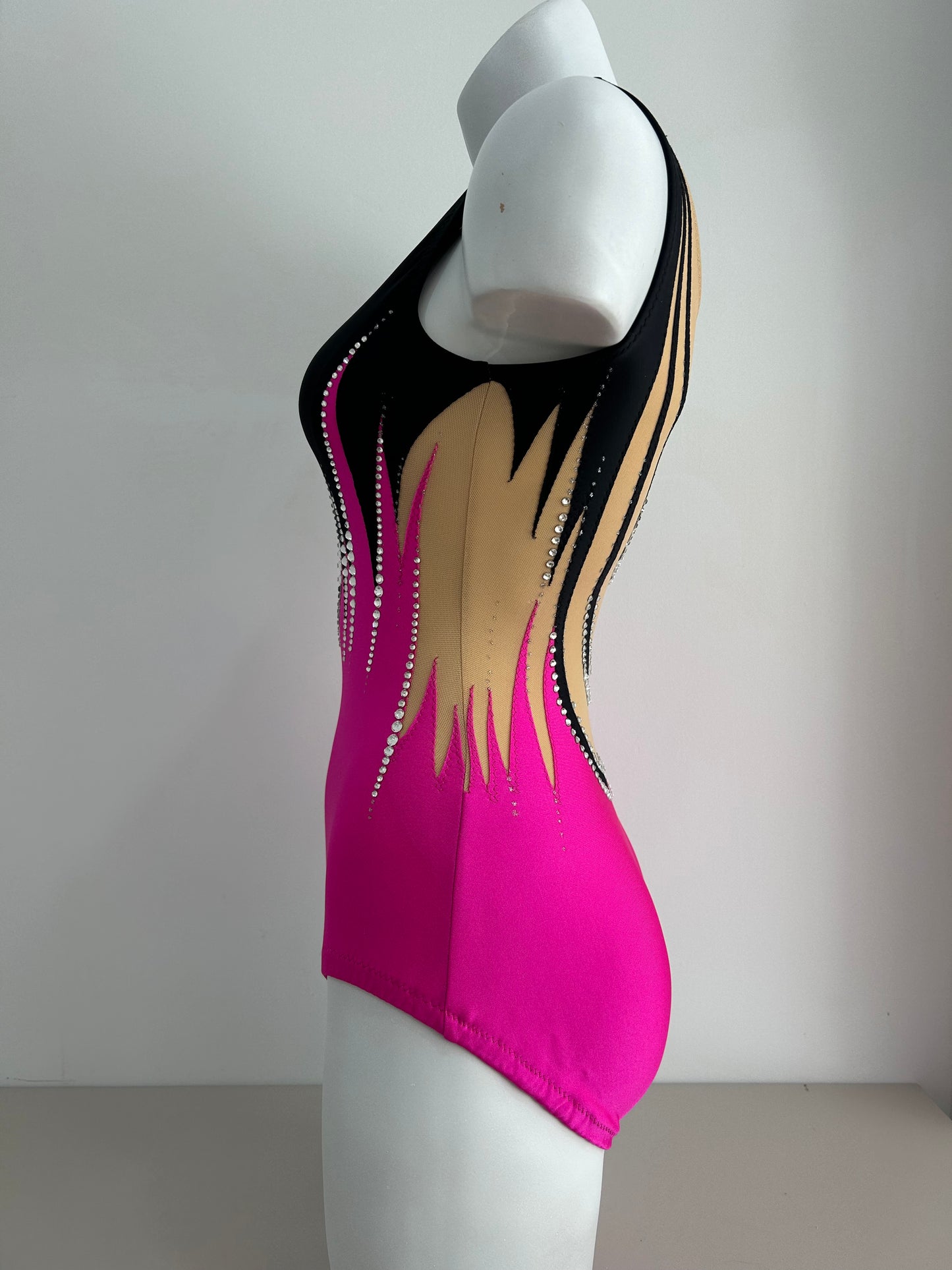 Maillot fucsia y negro ~ Talla 16