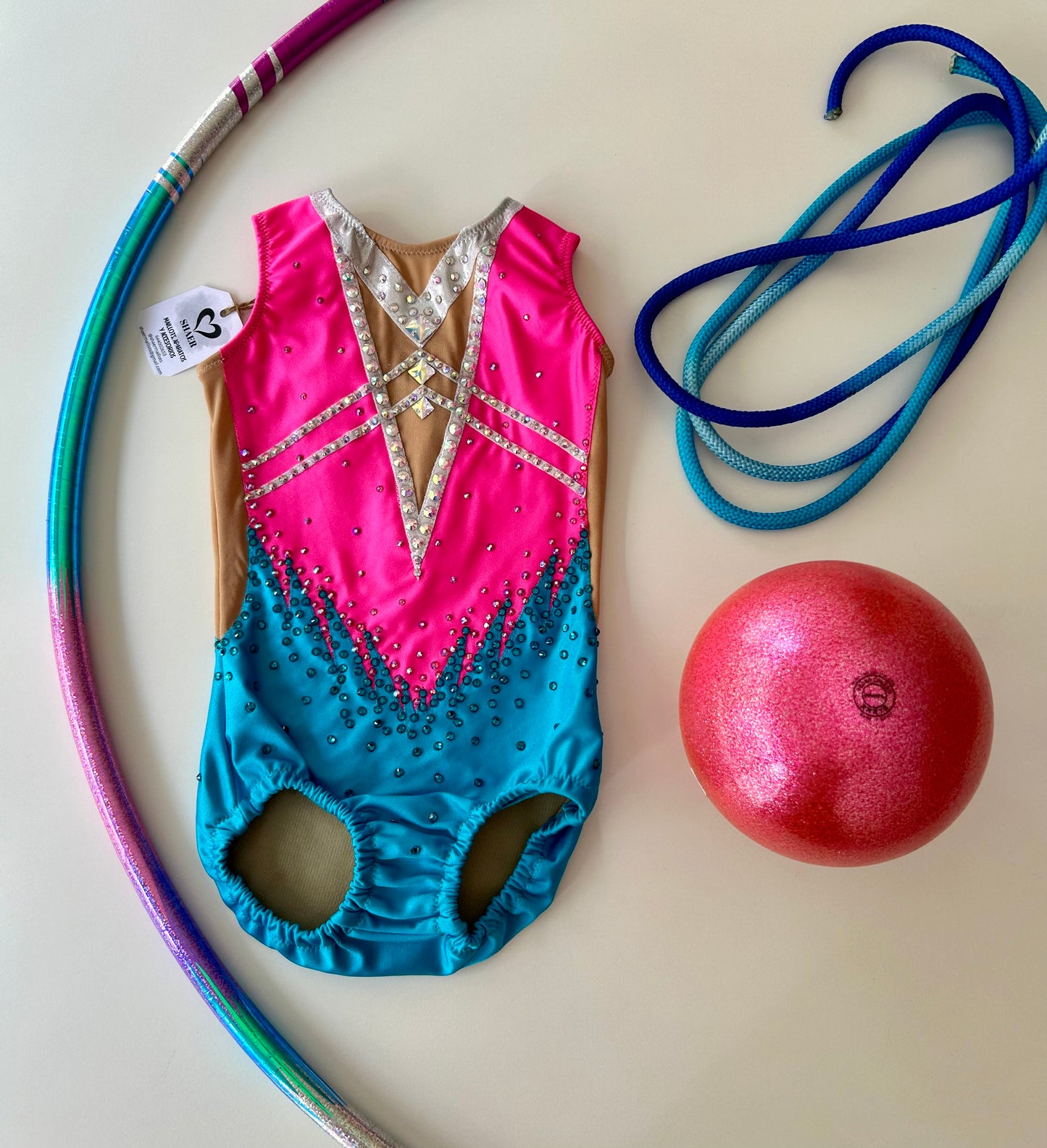 Maillot azul y rosa~ Talla 8
