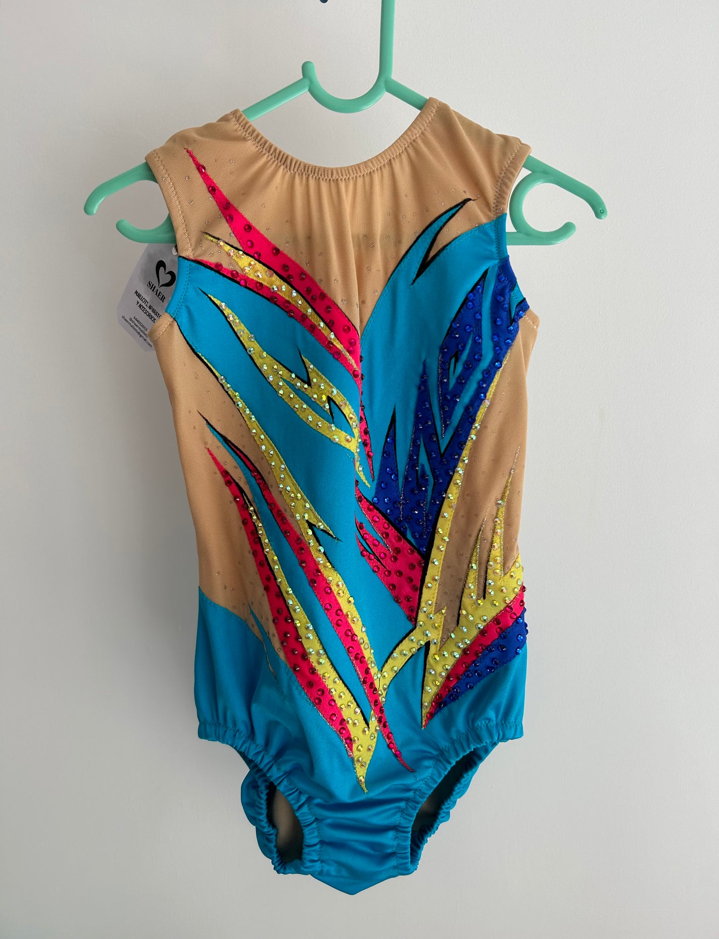Maillot azul y colores ~ Talla 12