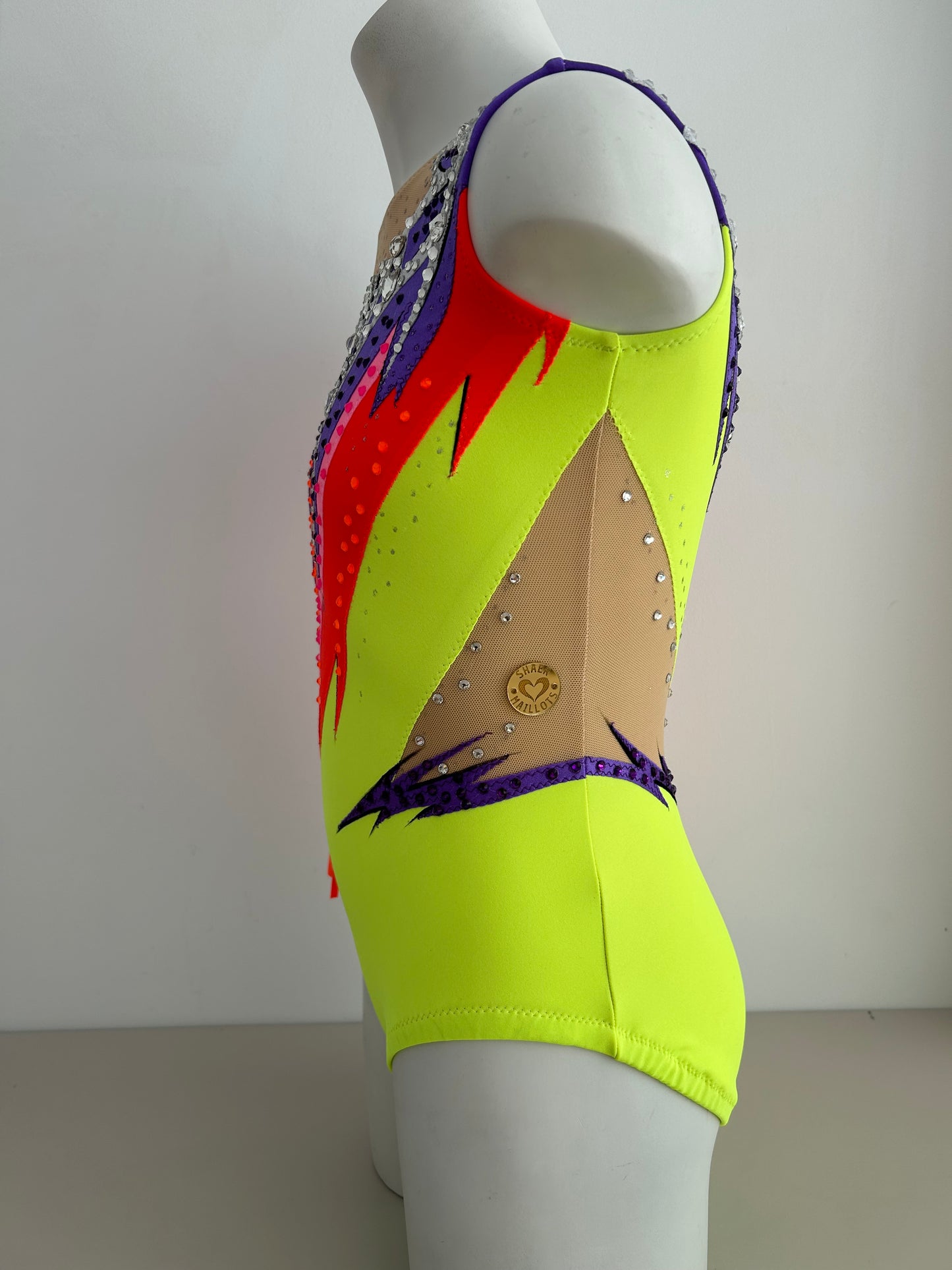 Maillot flúor con flecos ~ Talla 12