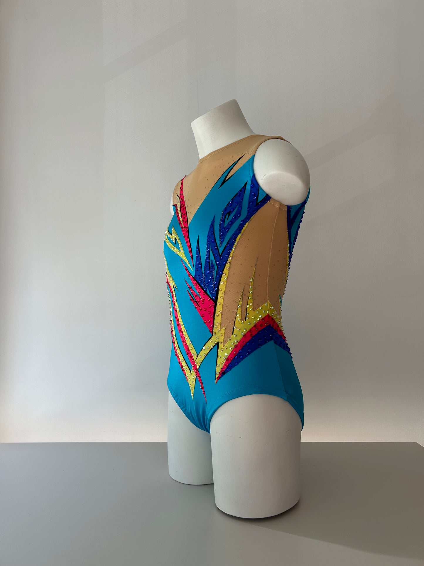 Maillot azul y colores ~ Talla 12