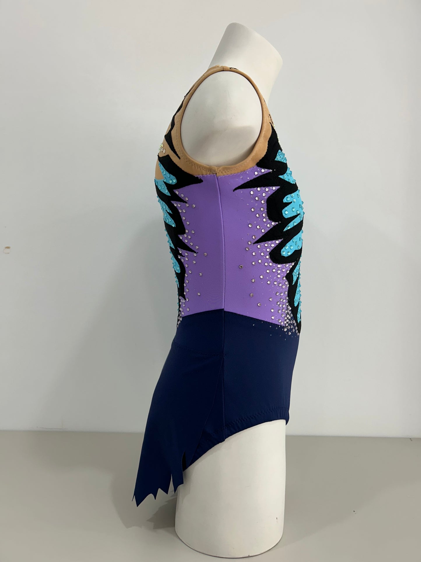 Maillot azul, lila y negro ~ Talla 14