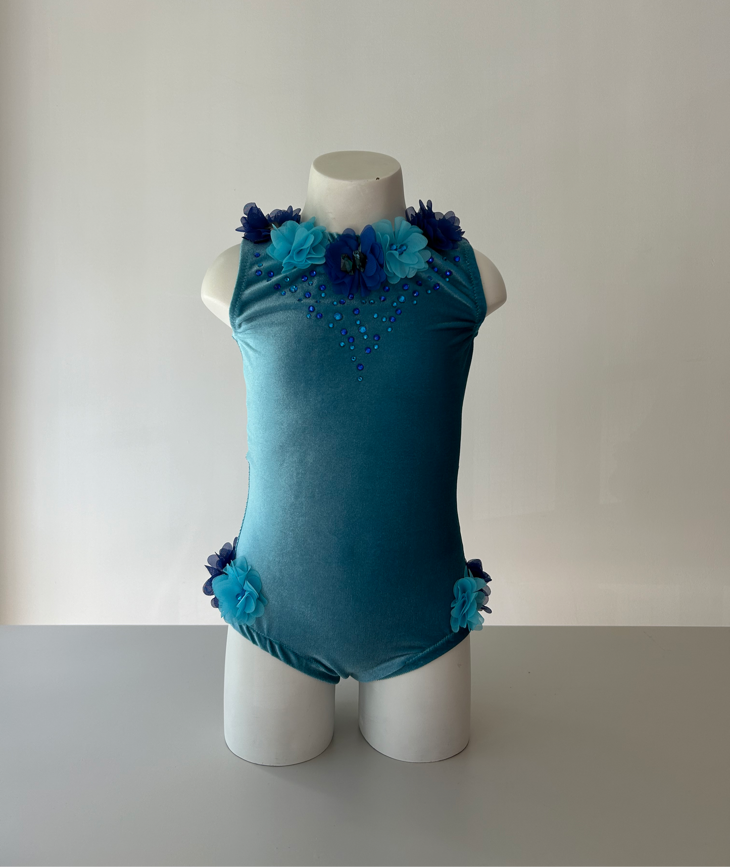 Maillot terciopelo azul ~ Talla 6