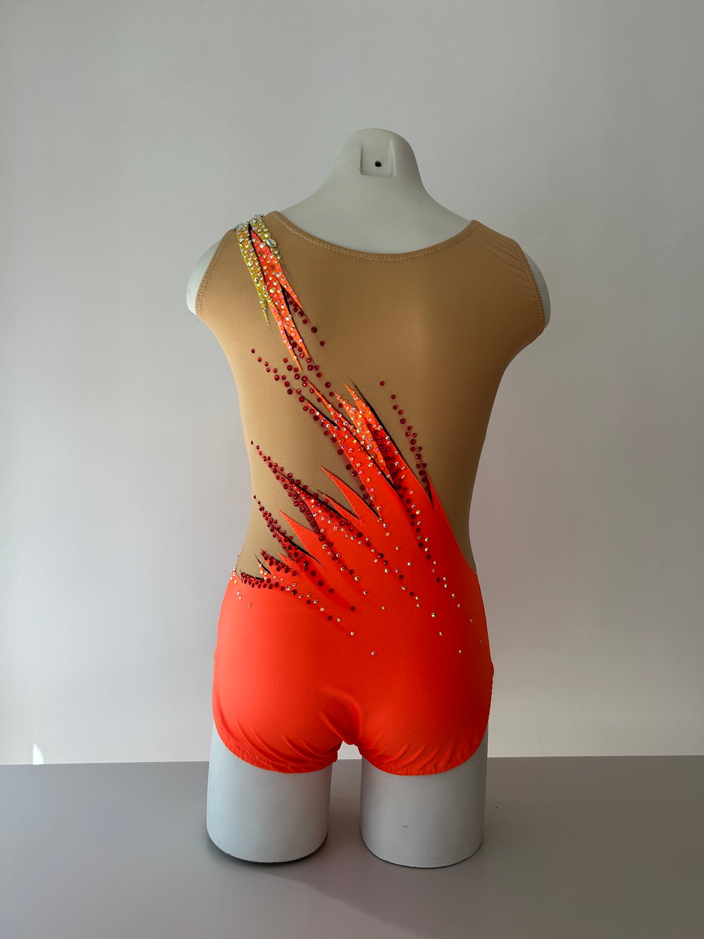 Maillot amarillo y naranja ~ Talla 14
