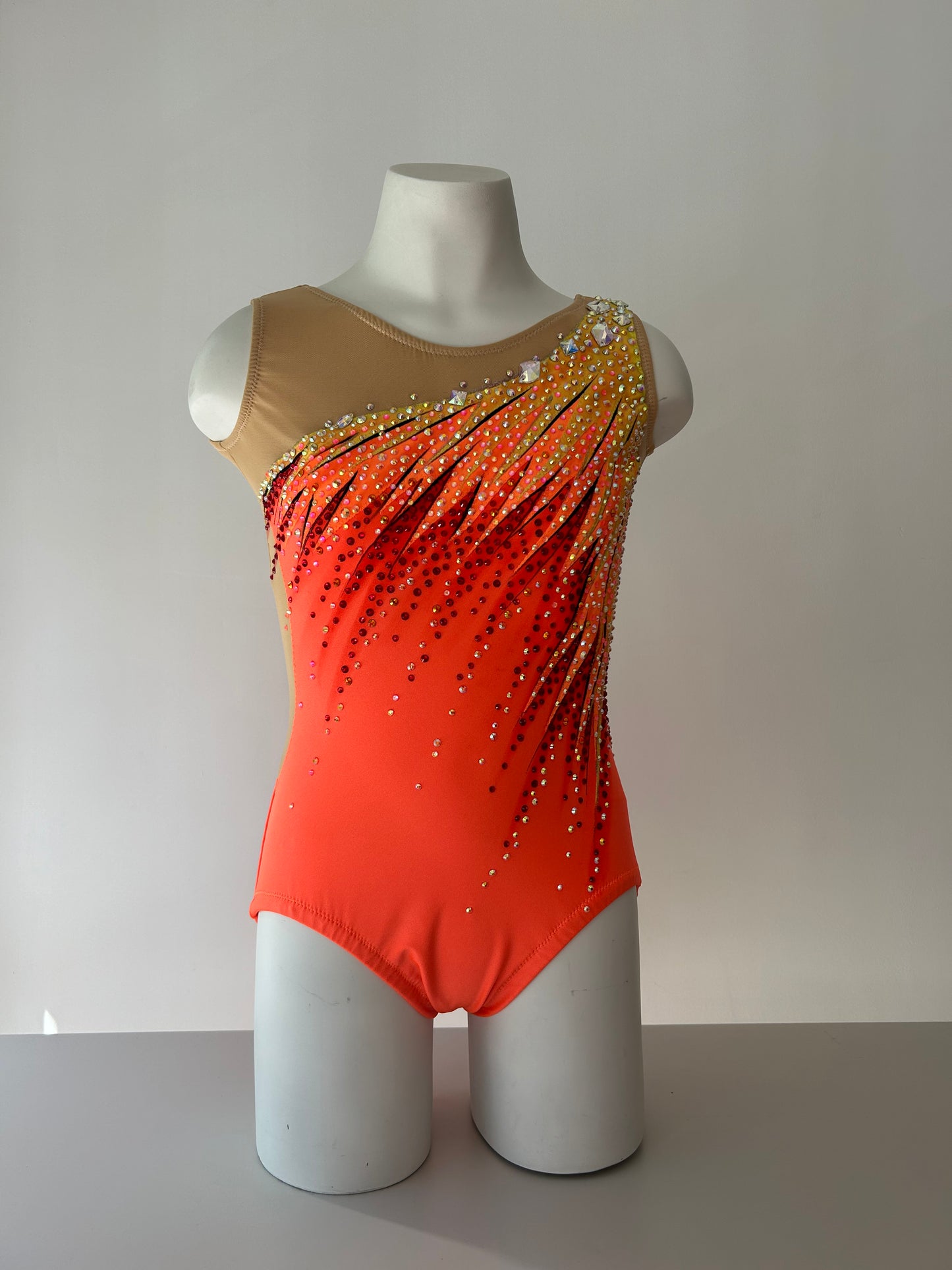 Maillot amarillo y naranja ~ Talla 14