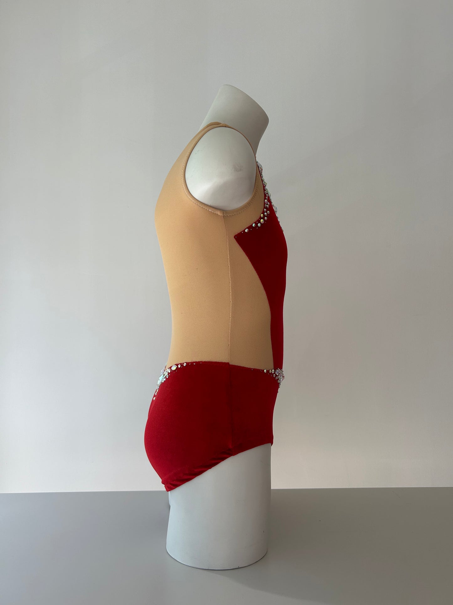Maillot granate terciopelo ~ Talla 12