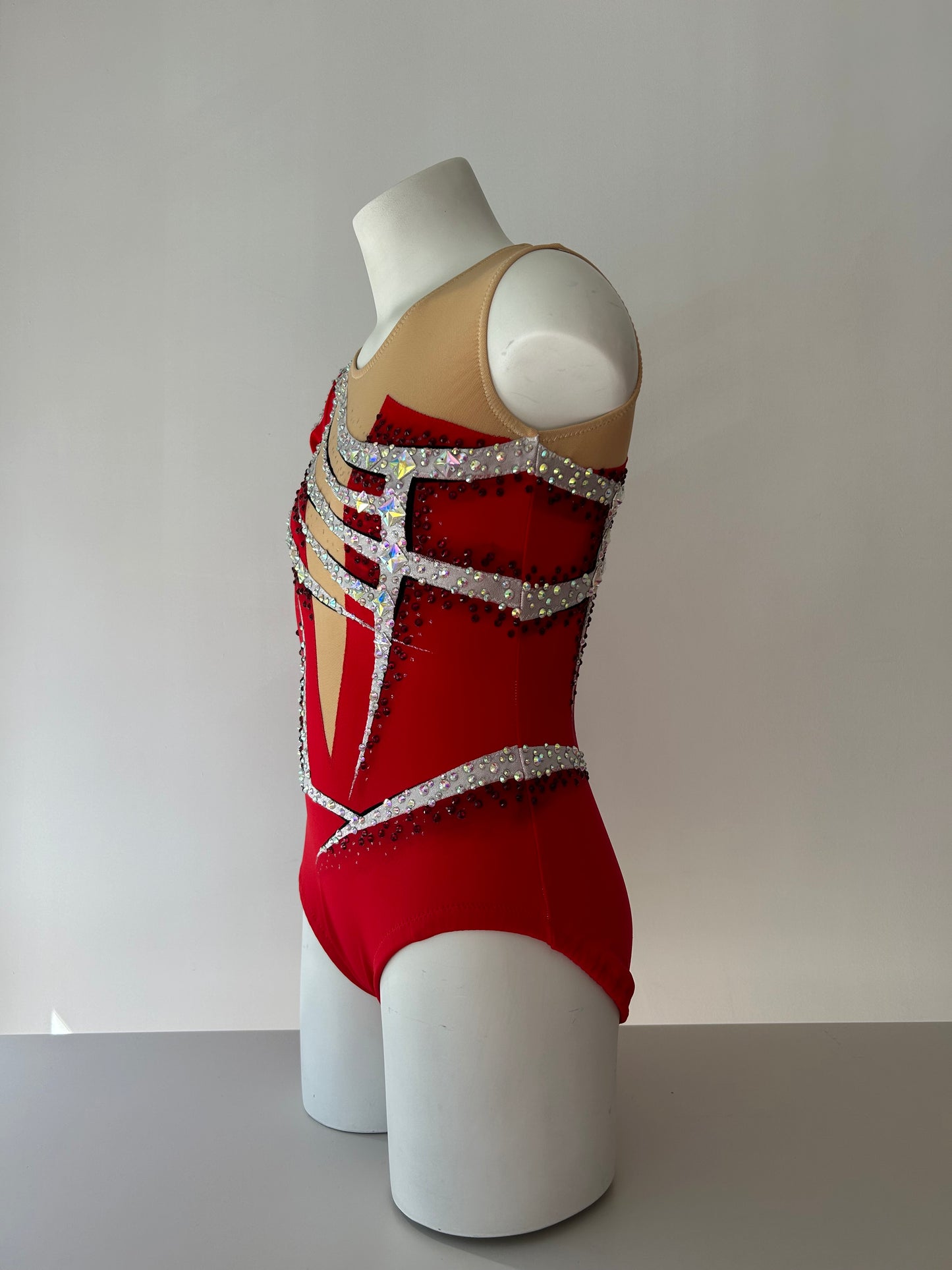Maillot rojo y plata ~ Talla 14