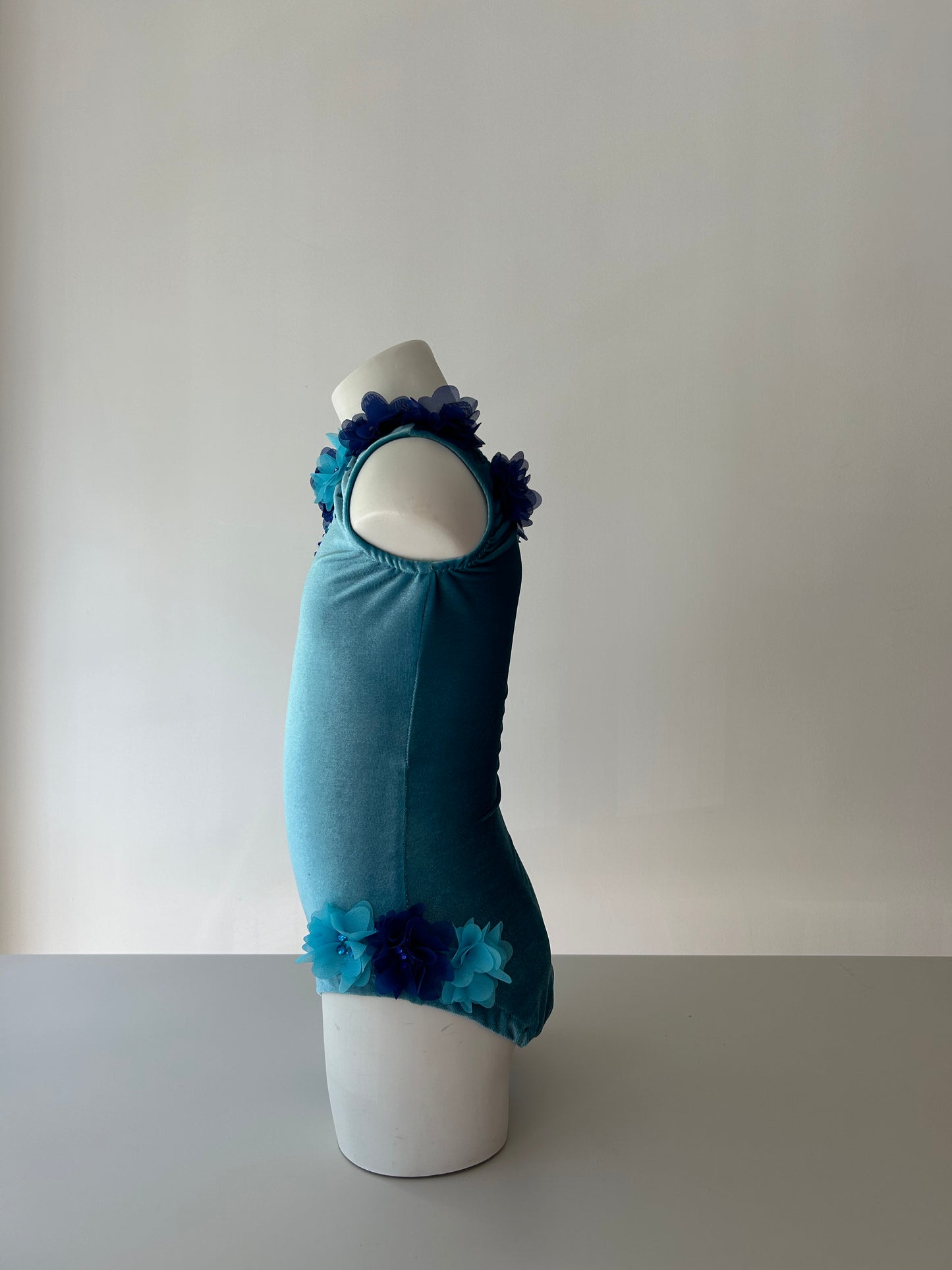 Maillot terciopelo azul ~ Talla 6