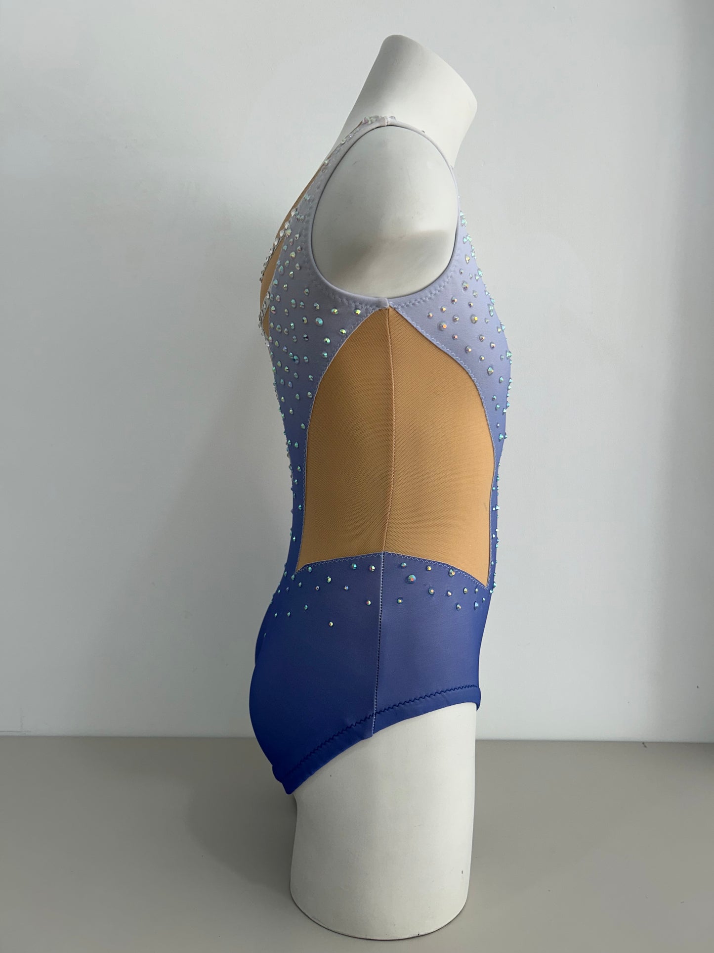 maillot gimnasia ritmica competicion en venta madrid malla mallot maoit mayots gimnasta azul con falda shaer tienda de gimnasia ritmica y maillots a medida en madrid españa envios