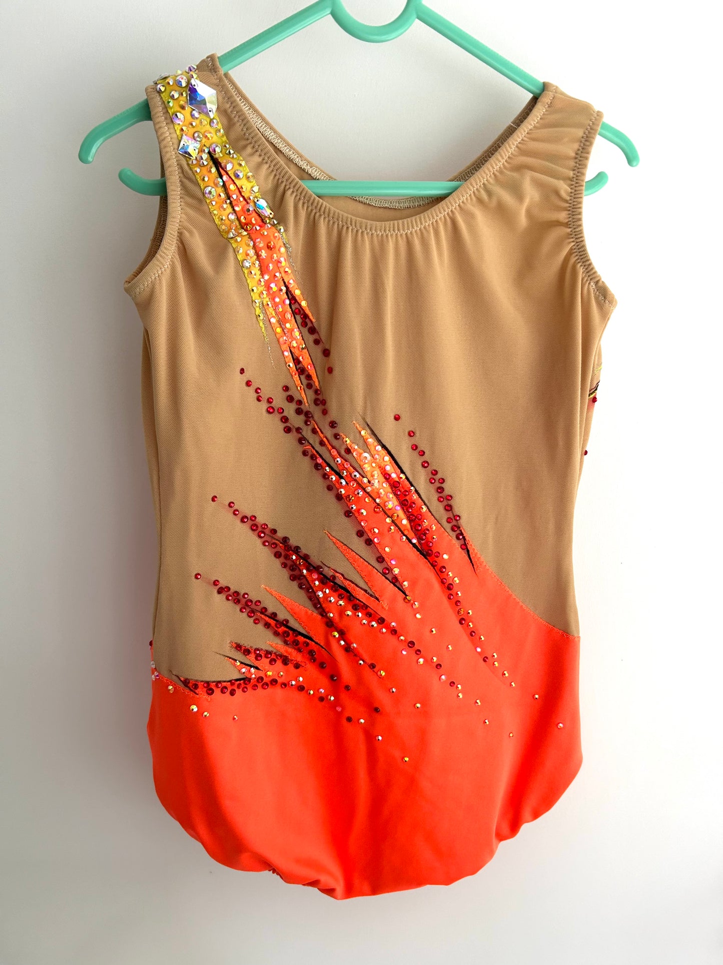 Maillot amarillo y naranja ~ Talla 14