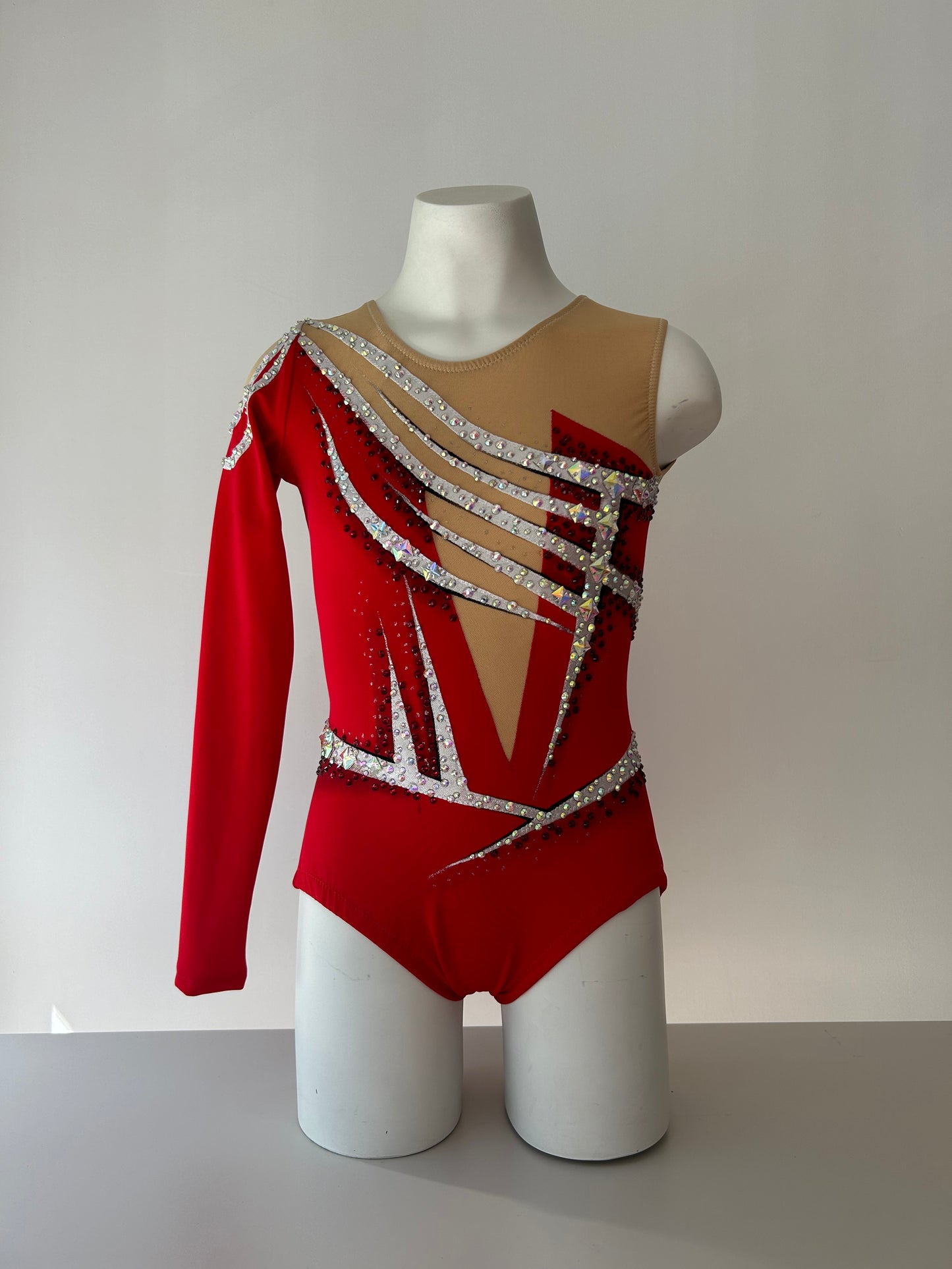Maillot rojo y plata ~ Talla 14