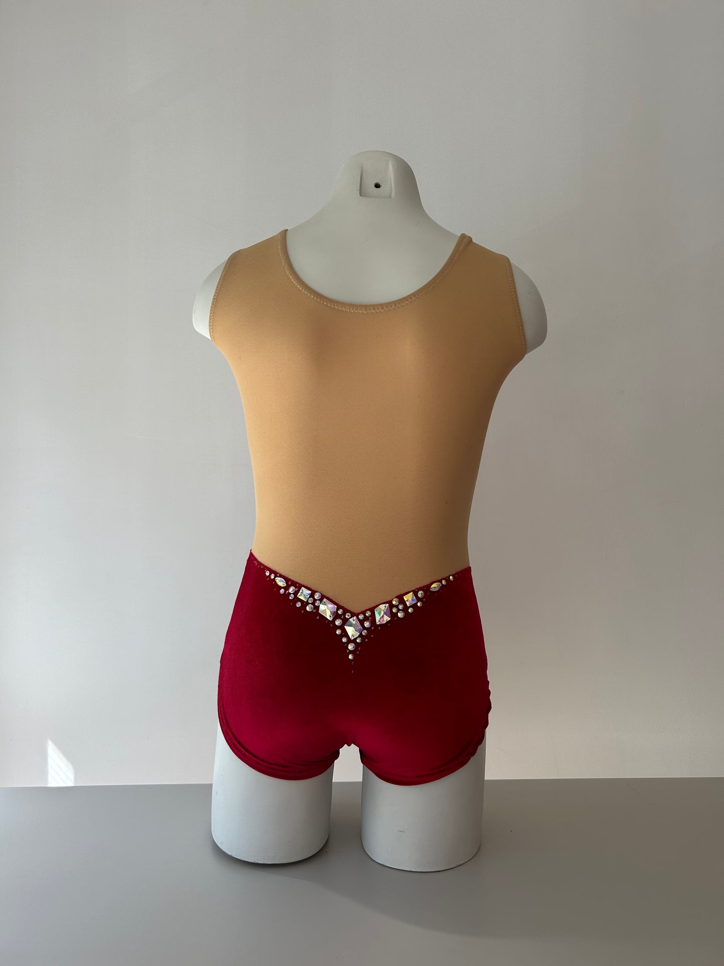 Maillot granate terciopelo ~ Talla 12