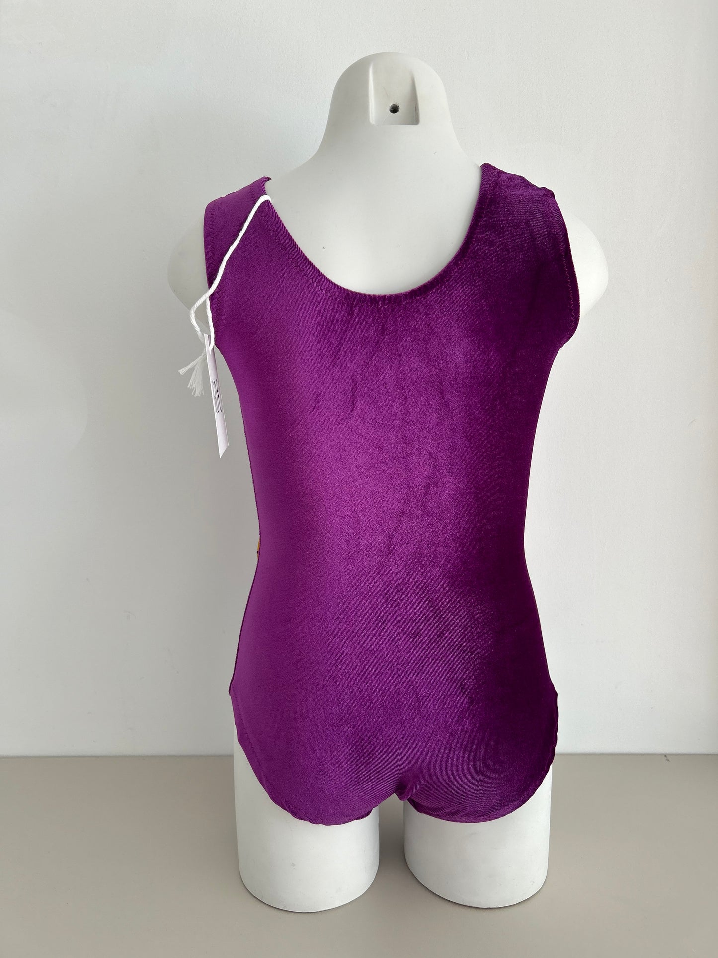 Maillot morado terciopelo ~ Talla 8