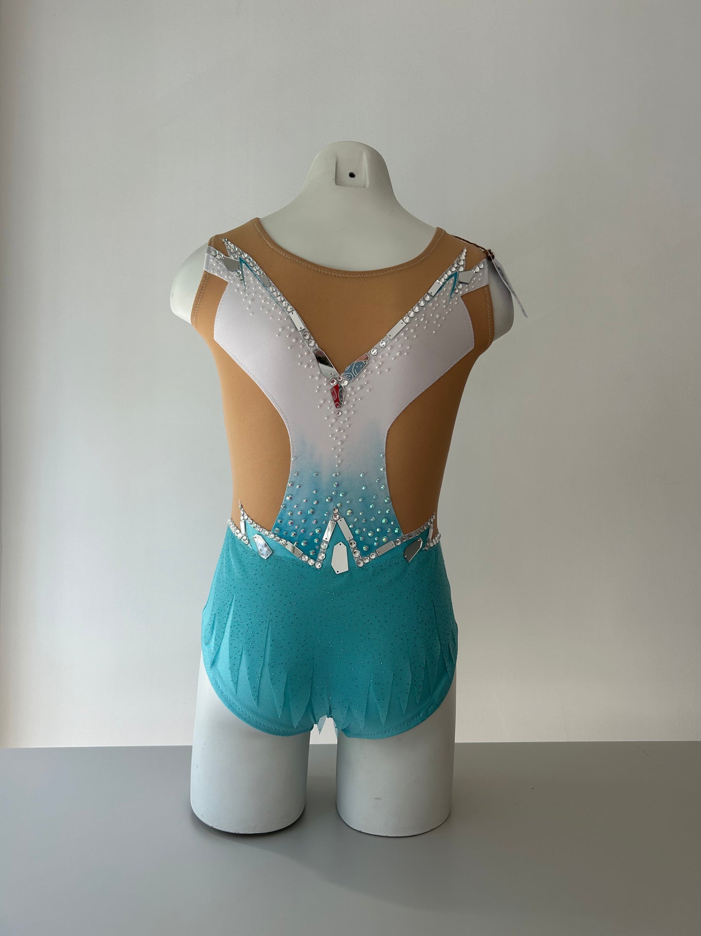 Maillot blanco y azul ~ Talla 10