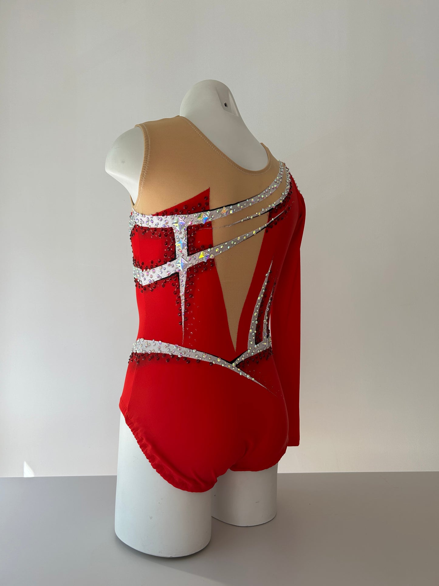 Maillot rojo y plata ~ Talla 14