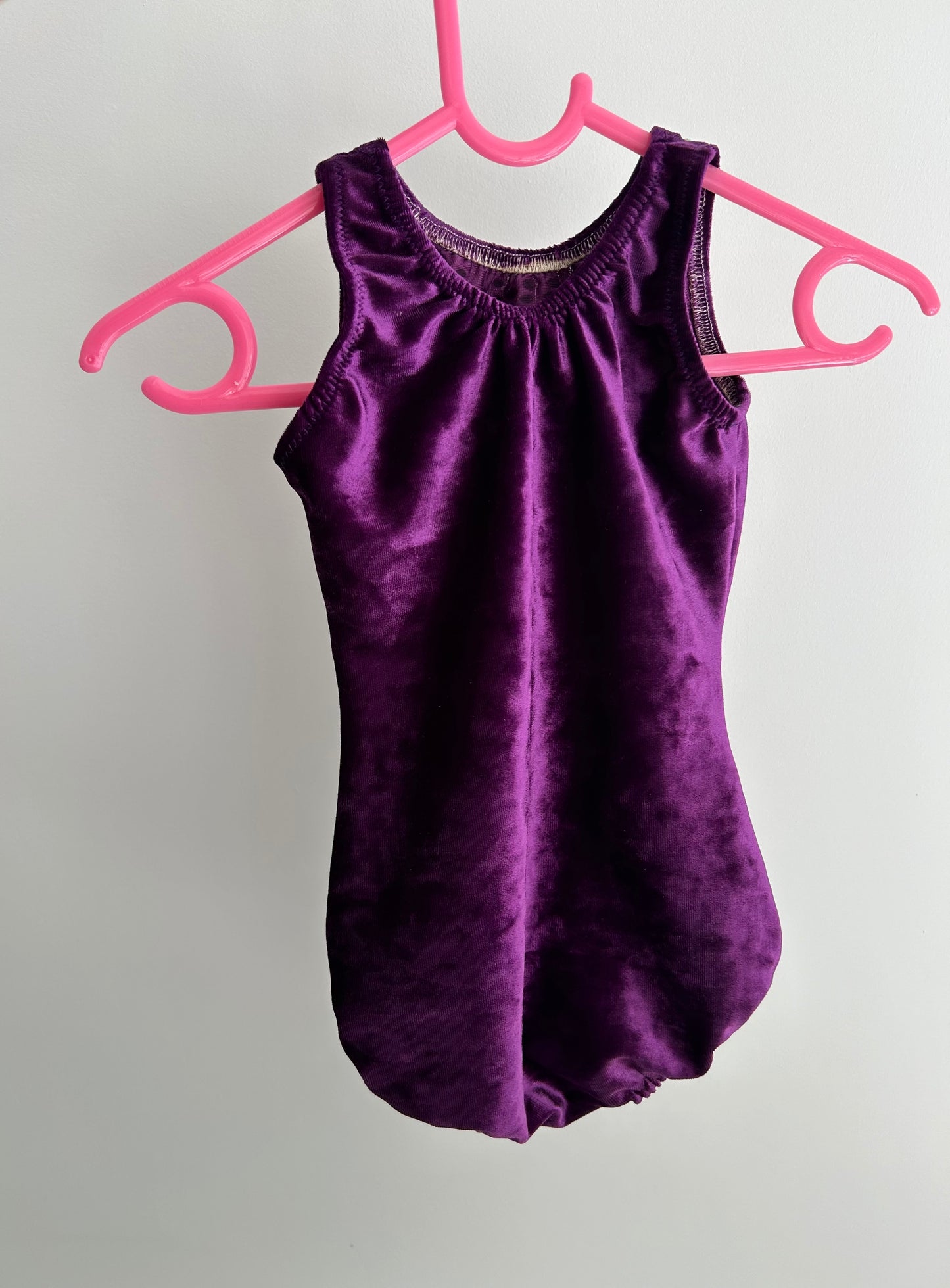 Maillot morado de terciopelo ~ Talla 4