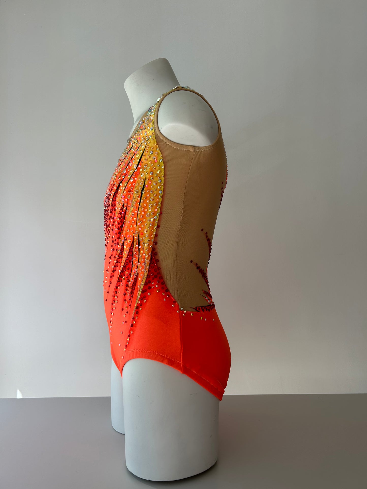 Maillot amarillo y naranja ~ Talla 14