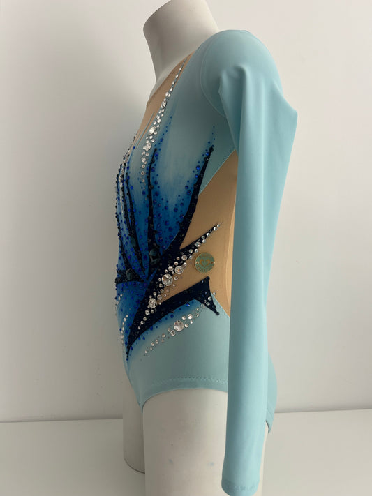 Maillot azul degradado ~ Talla 12