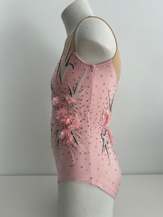 Maillot rosa de flores ~ Talla 12