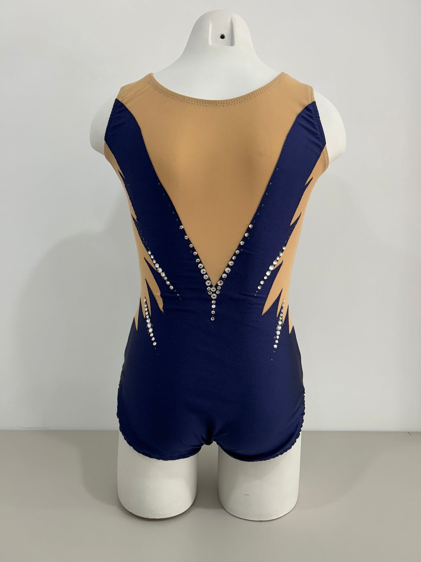 maillot competicion gimnasia ritmica en madrid y online malla mallas mayot mayots maiot maiots mallots en venta comprar online shaer azul marino oscuro