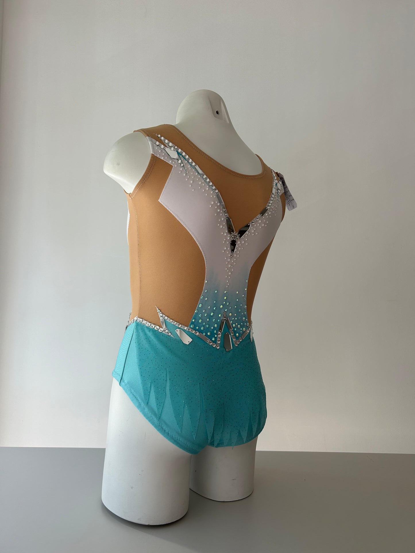 Maillot blanco y azul ~ Talla 10