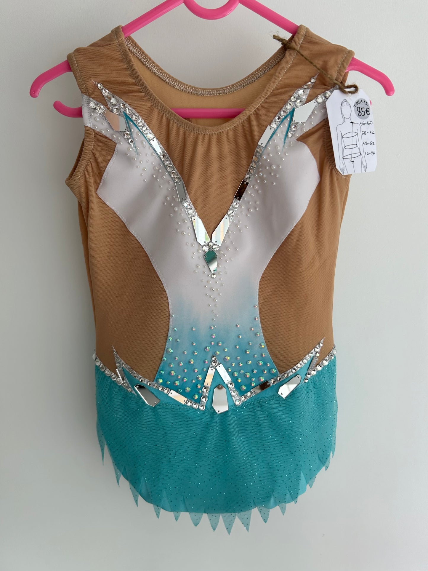 Maillot blanco y azul ~ Talla 10