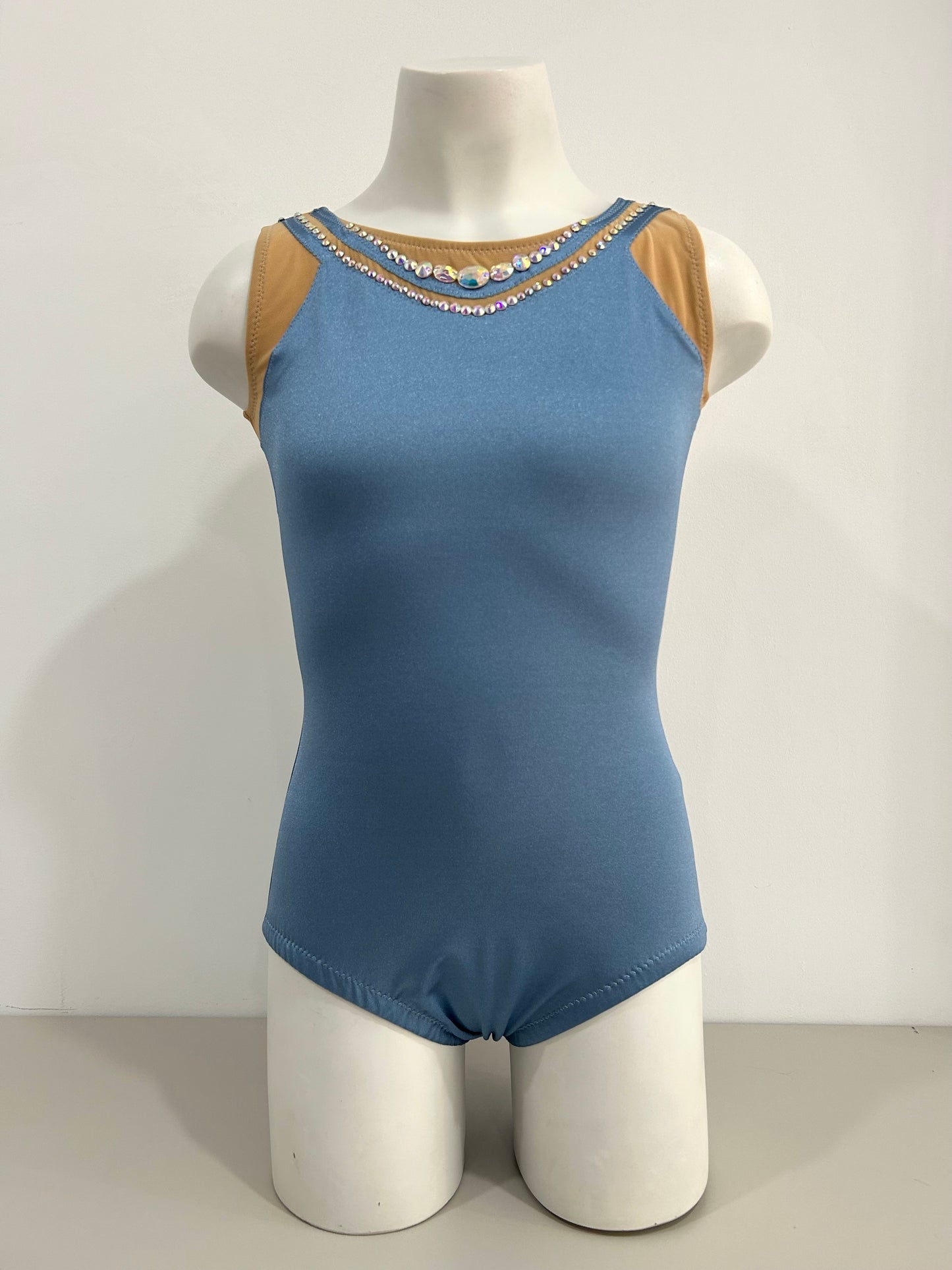 maillot competicion gimnasia ritmica en madrid y online malla mallas mayot mayots maiot maiots mallots en venta comprar online shaer azul grisaceo gris