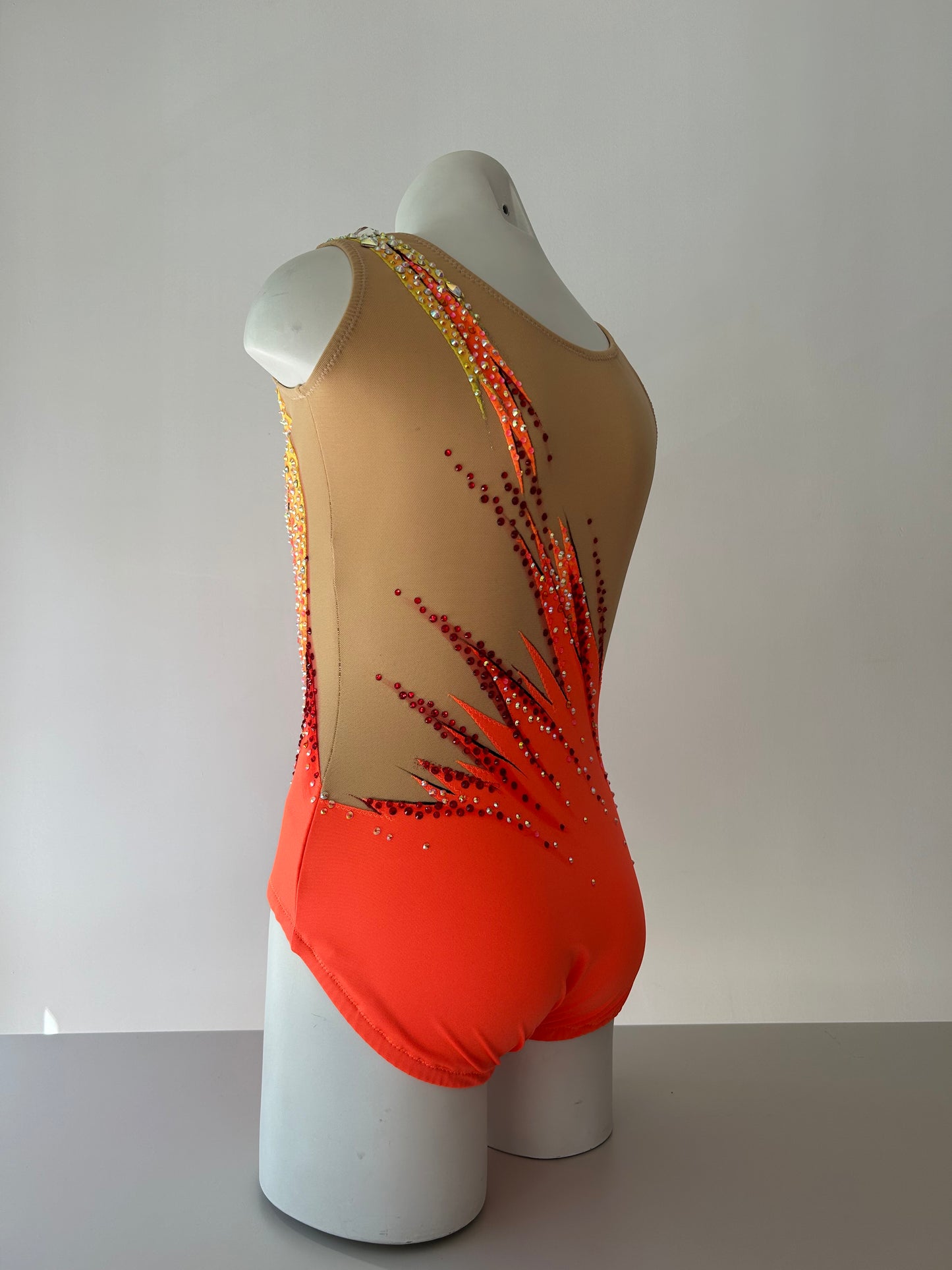 Maillot amarillo y naranja ~ Talla 14
