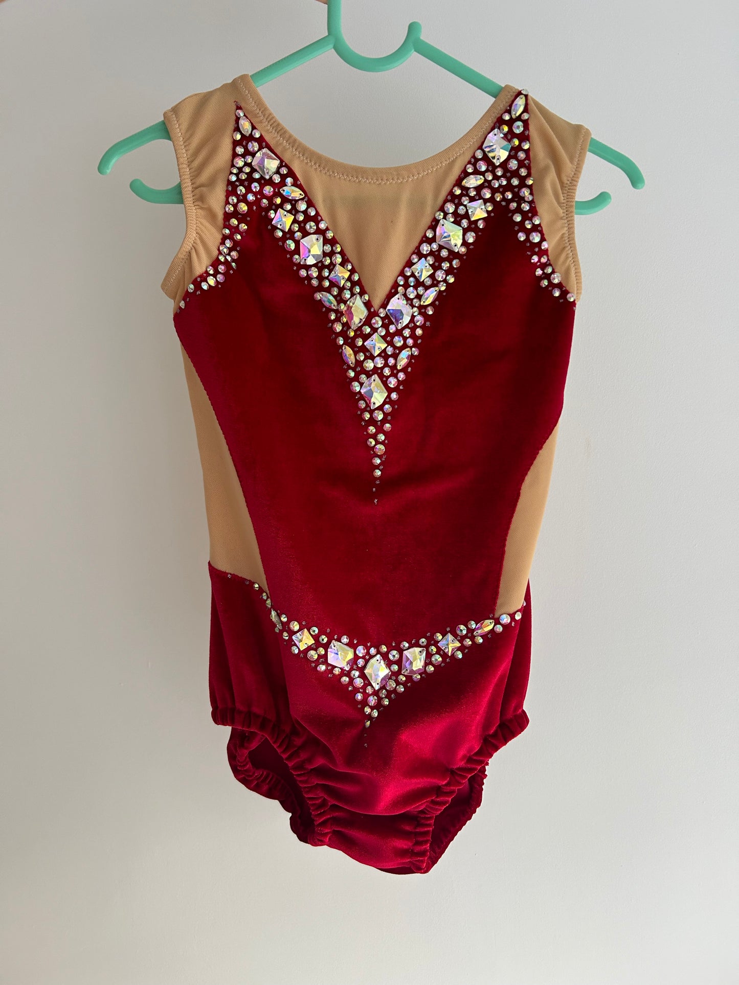 Maillot granate terciopelo ~ Talla 12
