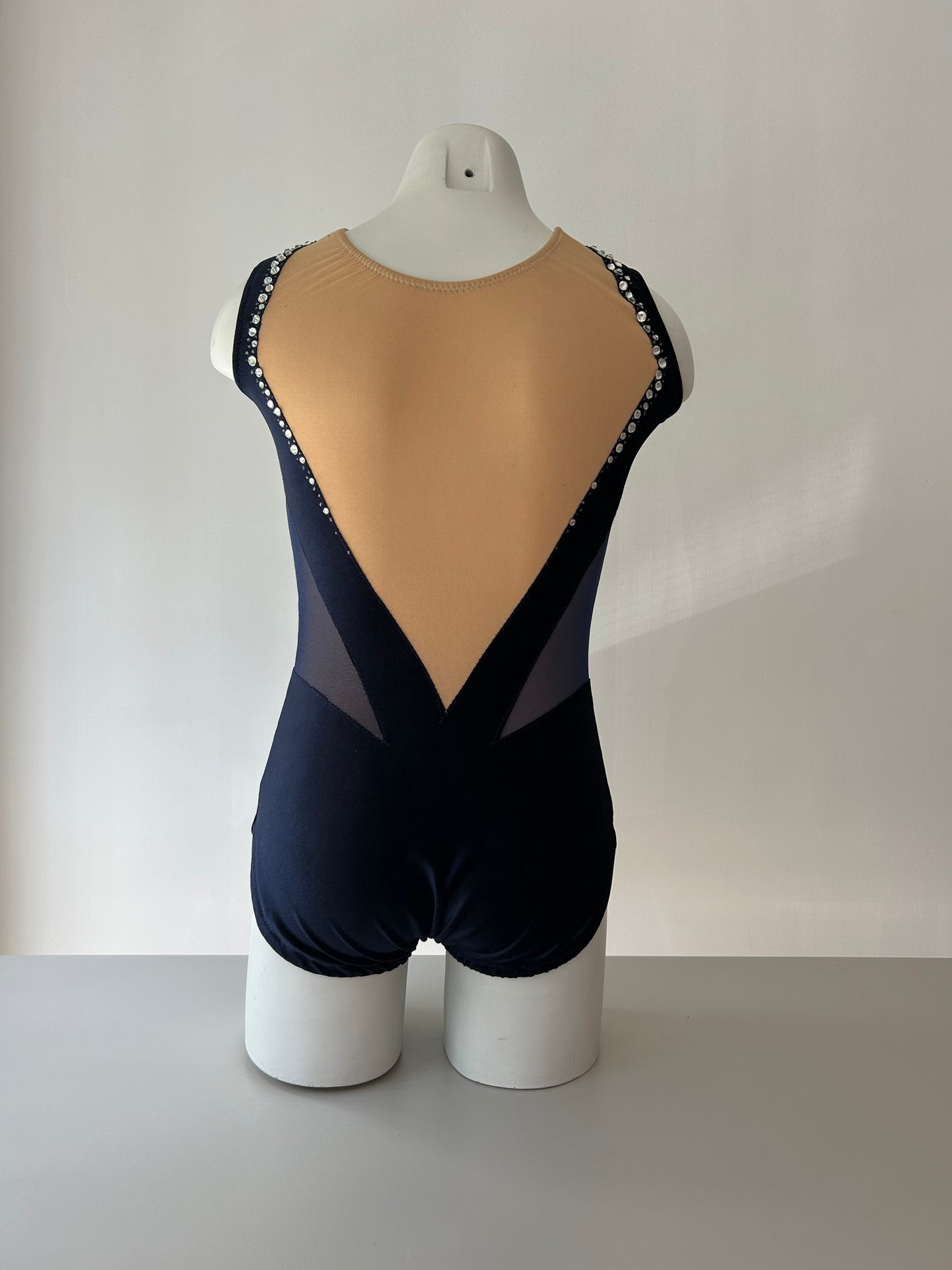 Maillot azul oscuro terciopelo ~ Talla 14