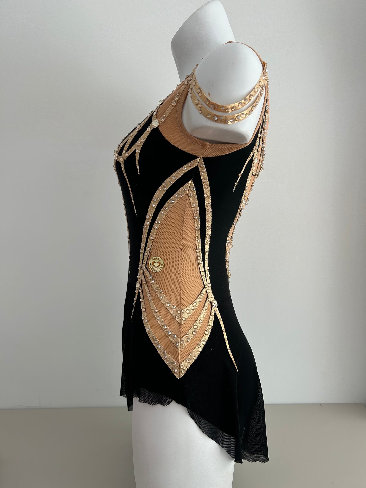 Maillot dorado y negro ~ Talla S