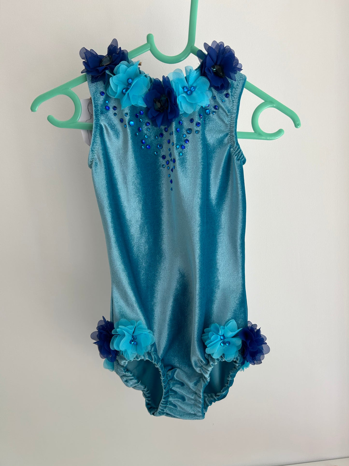 Maillot terciopelo azul ~ Talla 6