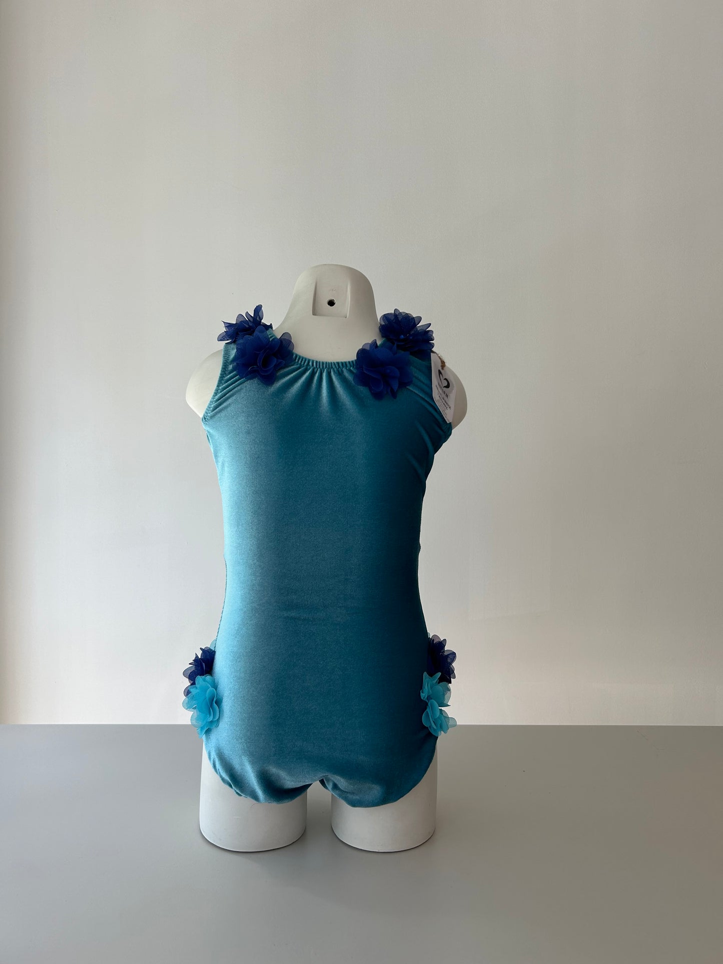 Maillot terciopelo azul ~ Talla 6