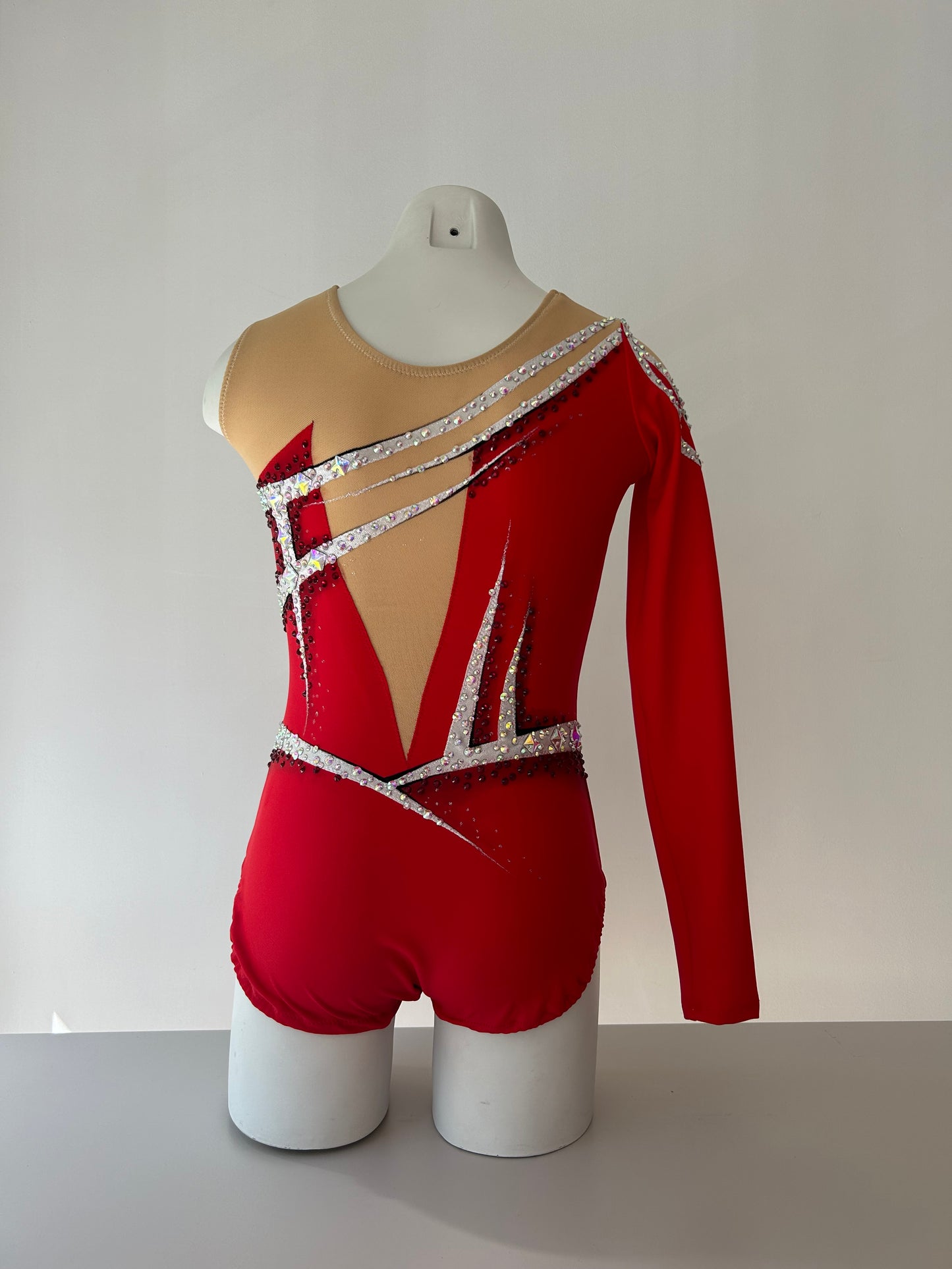 Maillot rojo y plata ~ Talla 14