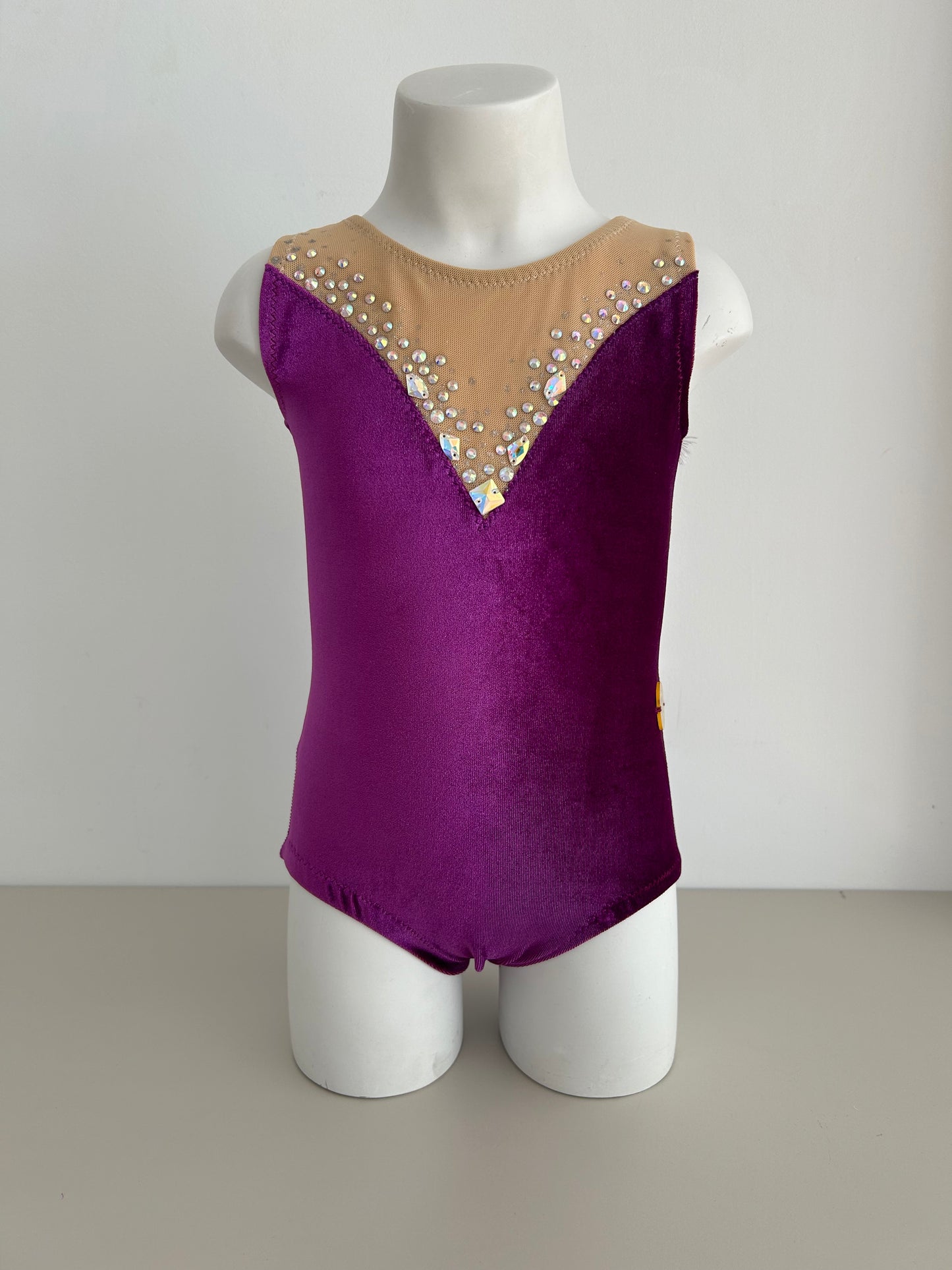 Maillot morado de terciopelo ~ Talla 6