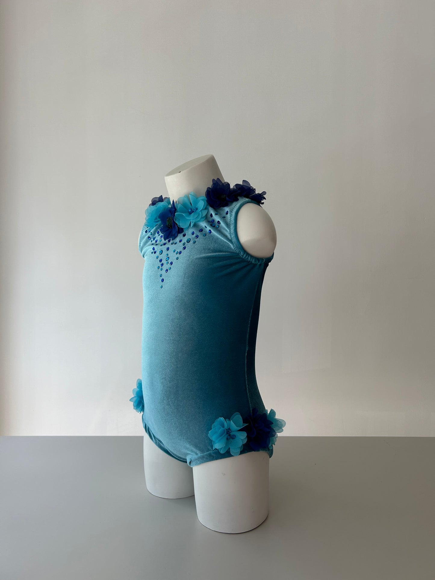 Maillot terciopelo azul ~ Talla 6