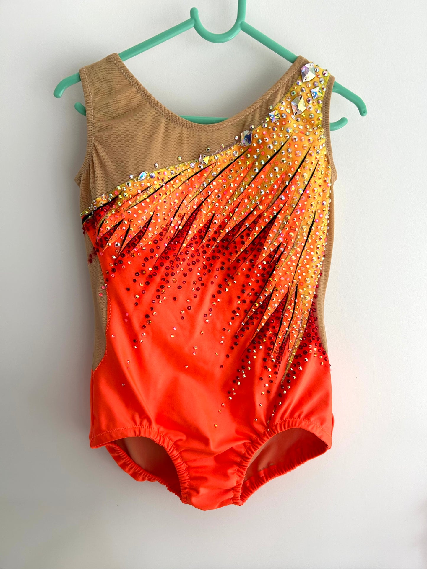 Maillot amarillo y naranja ~ Talla 14