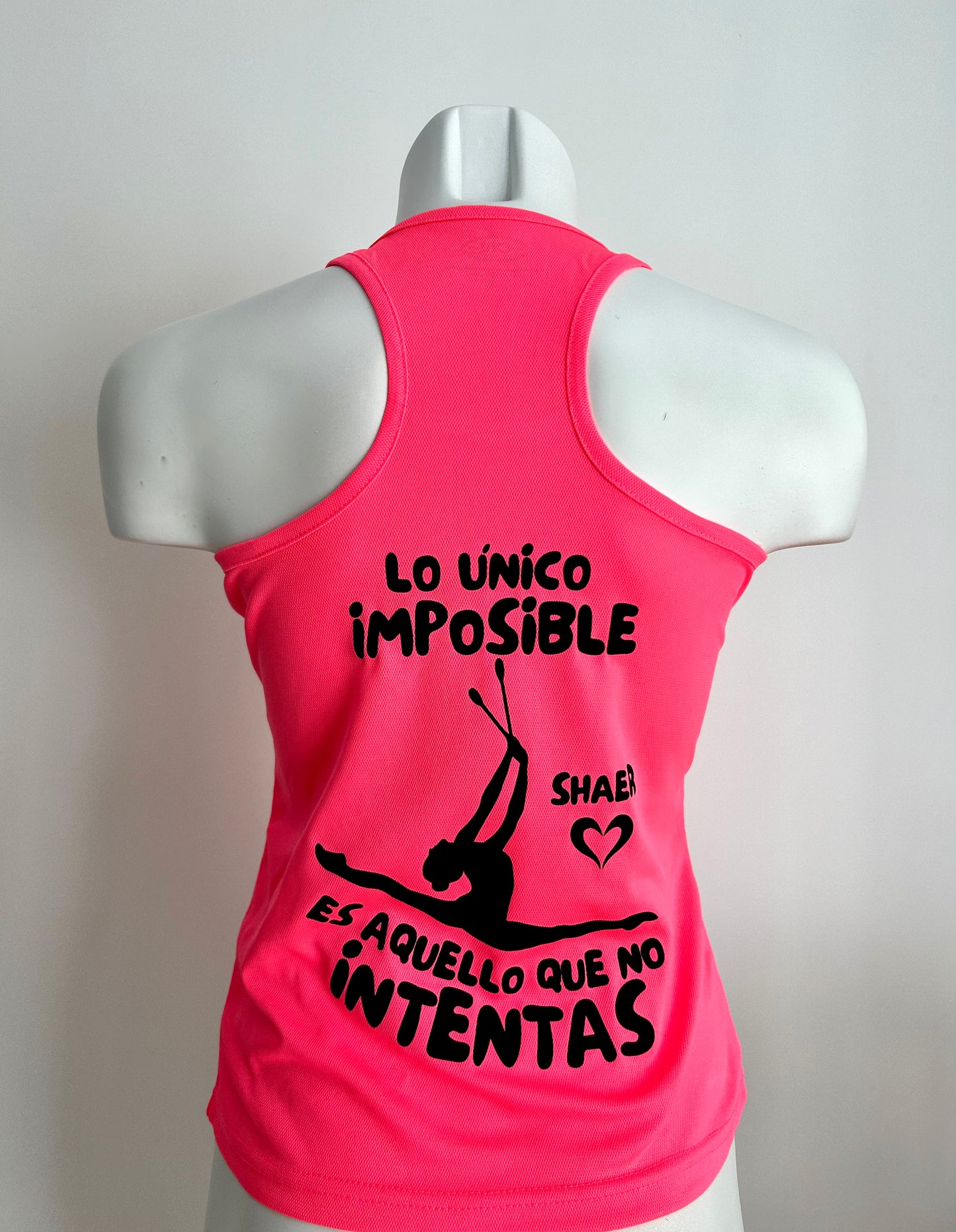 Camiseta gimnasta espalda nadadora
