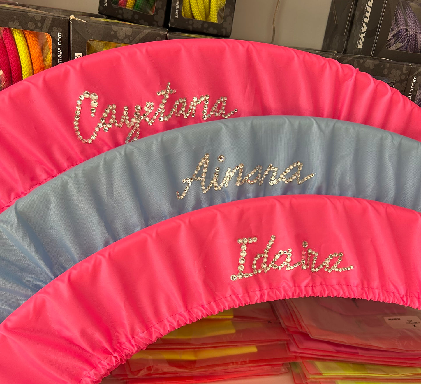 Funda de aro Índigo - Rosa, morado, amarillo, verde, azul y negro (personalizable)
