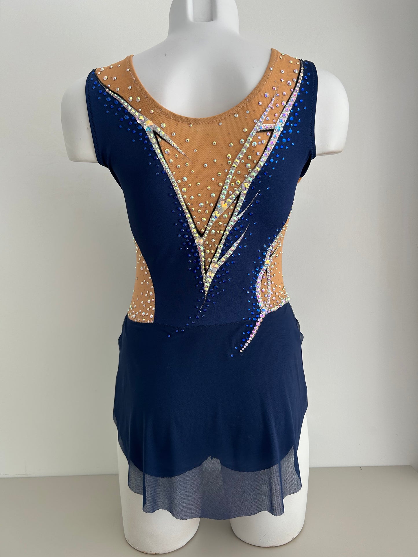 Maillot_de_competicion azul oscuro marino y plateado plata malla_mallot_maillots_shaer_tienda_de_gimnasia_ritmica_en_madrid_maillots_de_competicion_en_venta_disponibles_en_Madrid_Espa_a_y_online