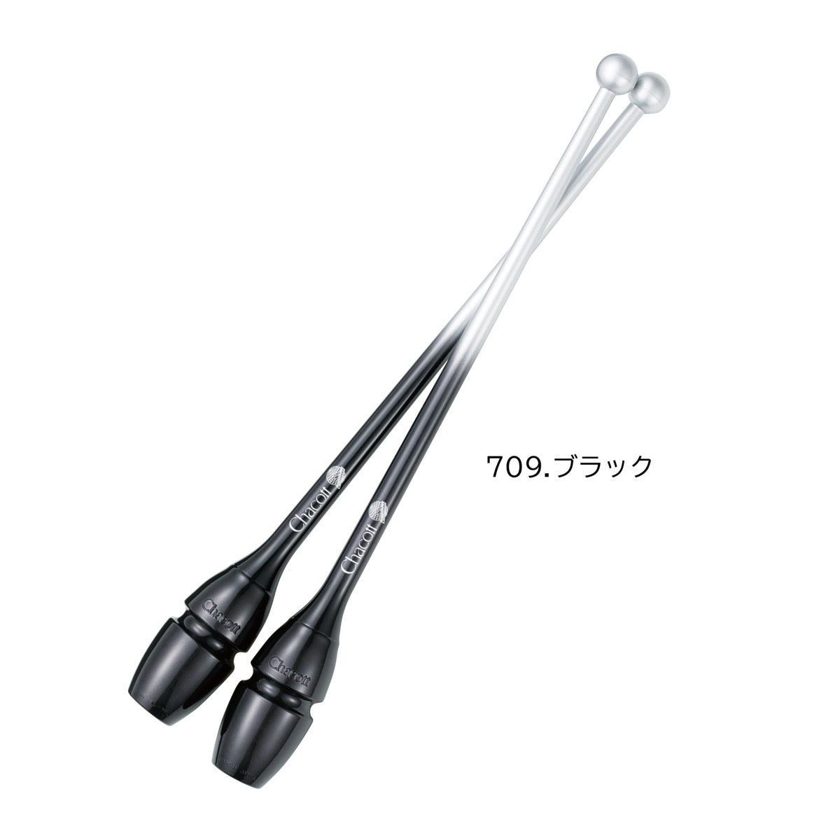 Mazas degradadas Chacott plata negro 41 cm 45 cm fig gimnasta shaer tienda de gimnasia rítmica en Madrid