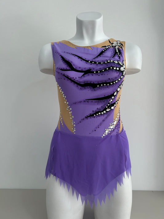 maillot competicion gimnasia ritmica competicion en venta madrid  malla mallot maoit mayots gimnasta shaer tienda de gimnasia ritmica y maillots a medida en madrid españa envios elegante lila negro carne
