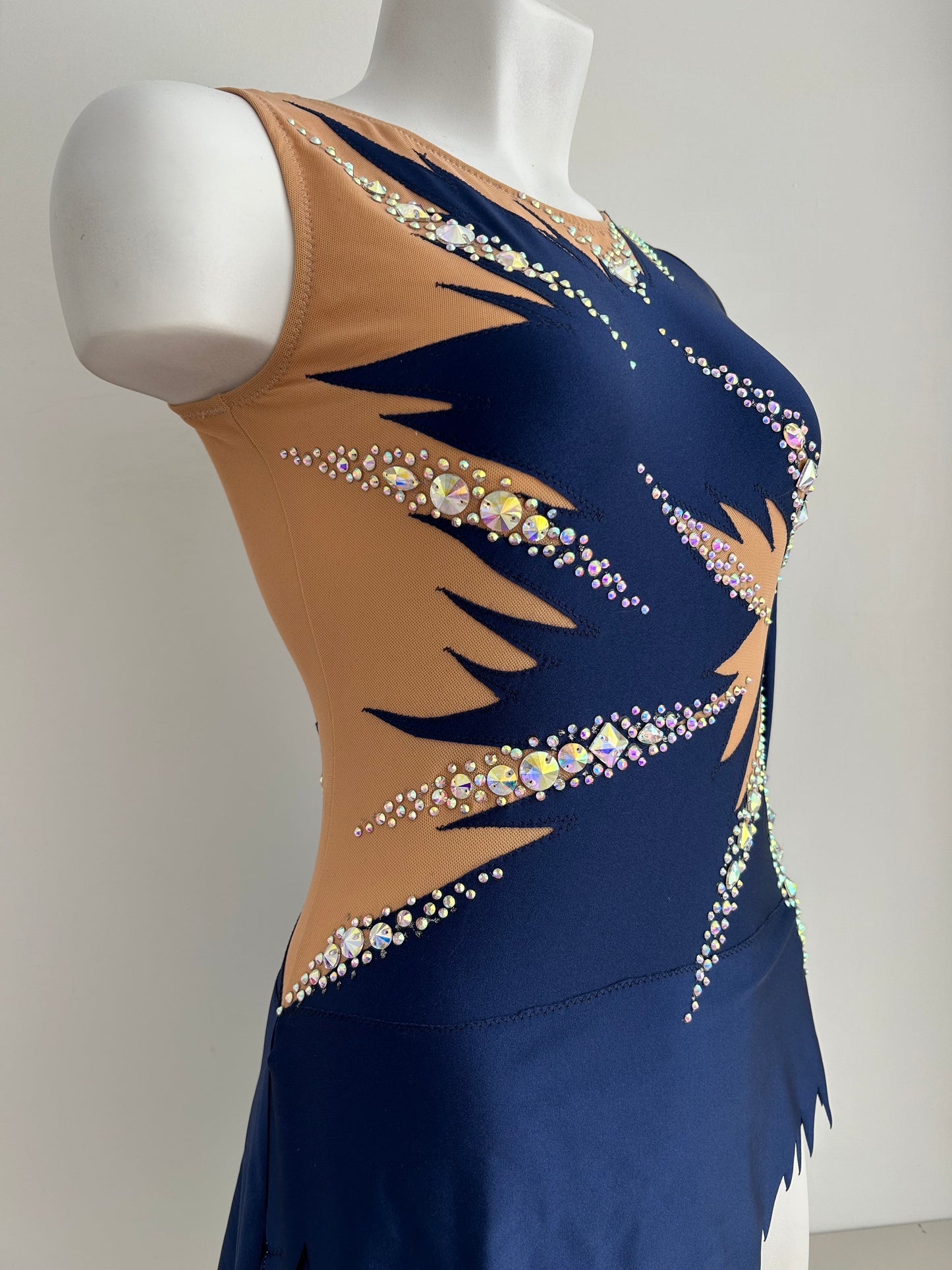 malla mallot maillots shaer tienda de gimnasia ritmica en madrid azul marino talla m