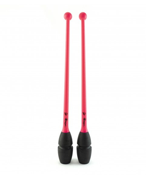 mazas venturelli gimnasia ritmica color negro y rosa