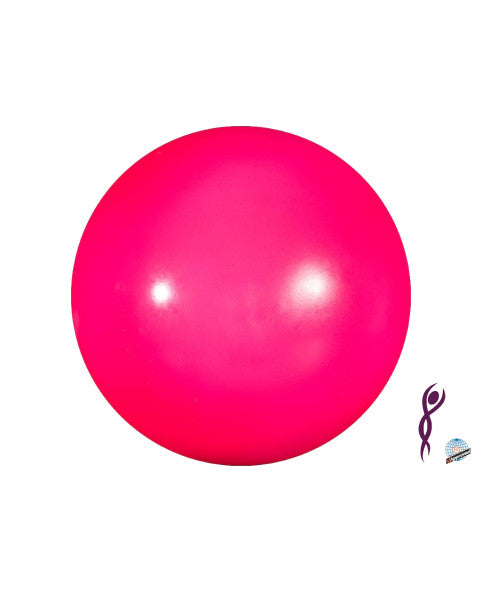 pelota venturelli lisa gimnasia rosa fluor fosforito neon ritmica