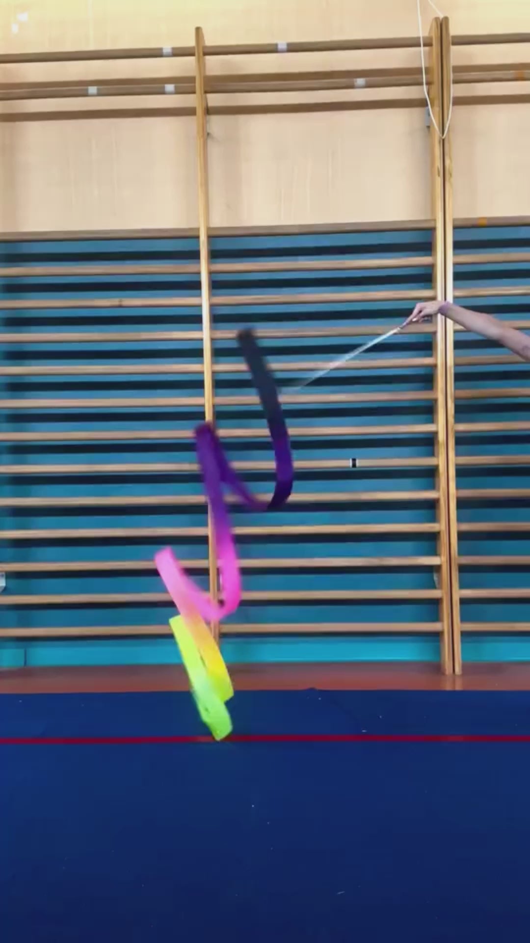 Decoración de cintas personalizadas de gimnastas de gimnasia rítmica