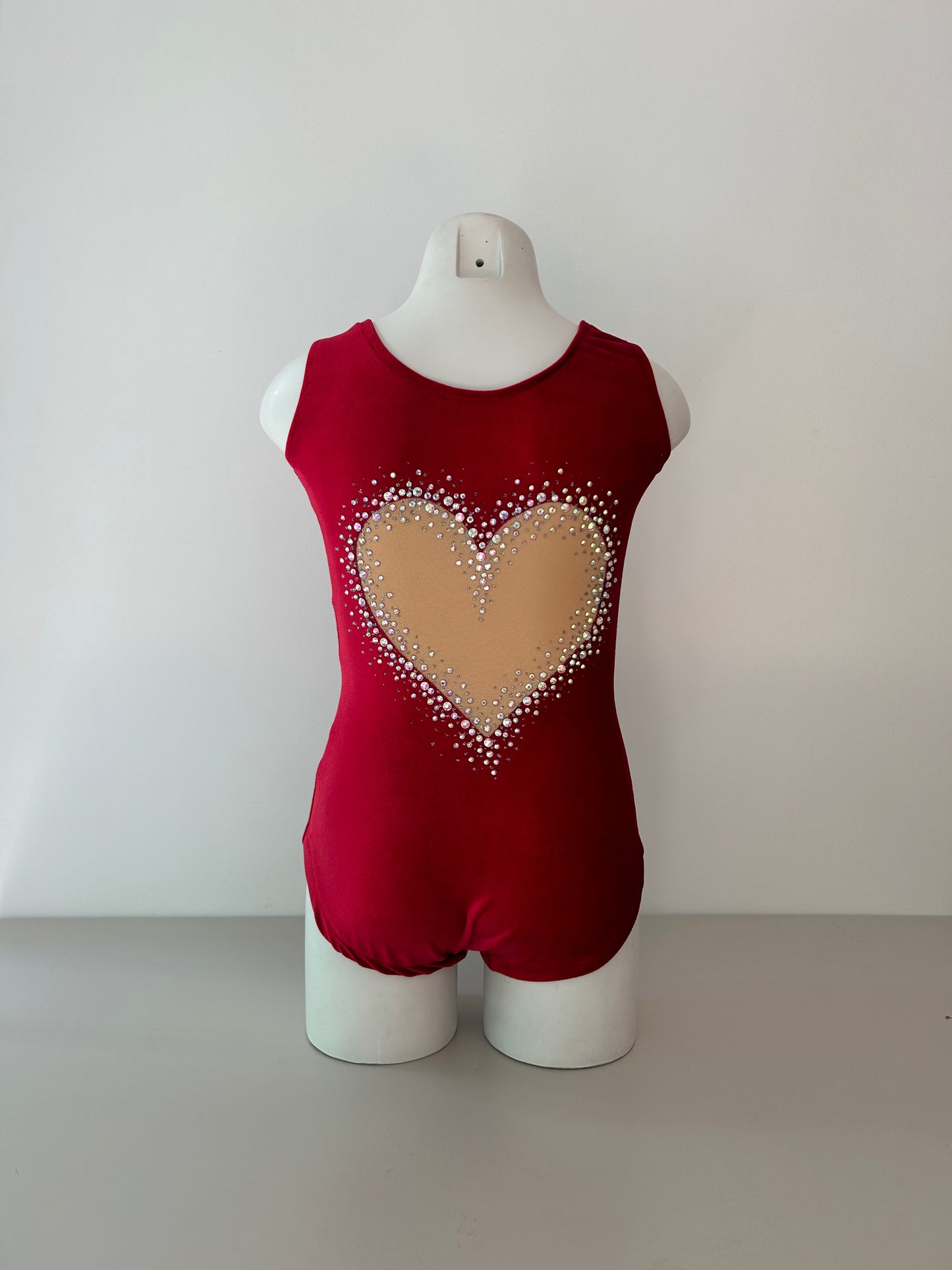 Maillot rojo de terciopelo ~ Talla 10