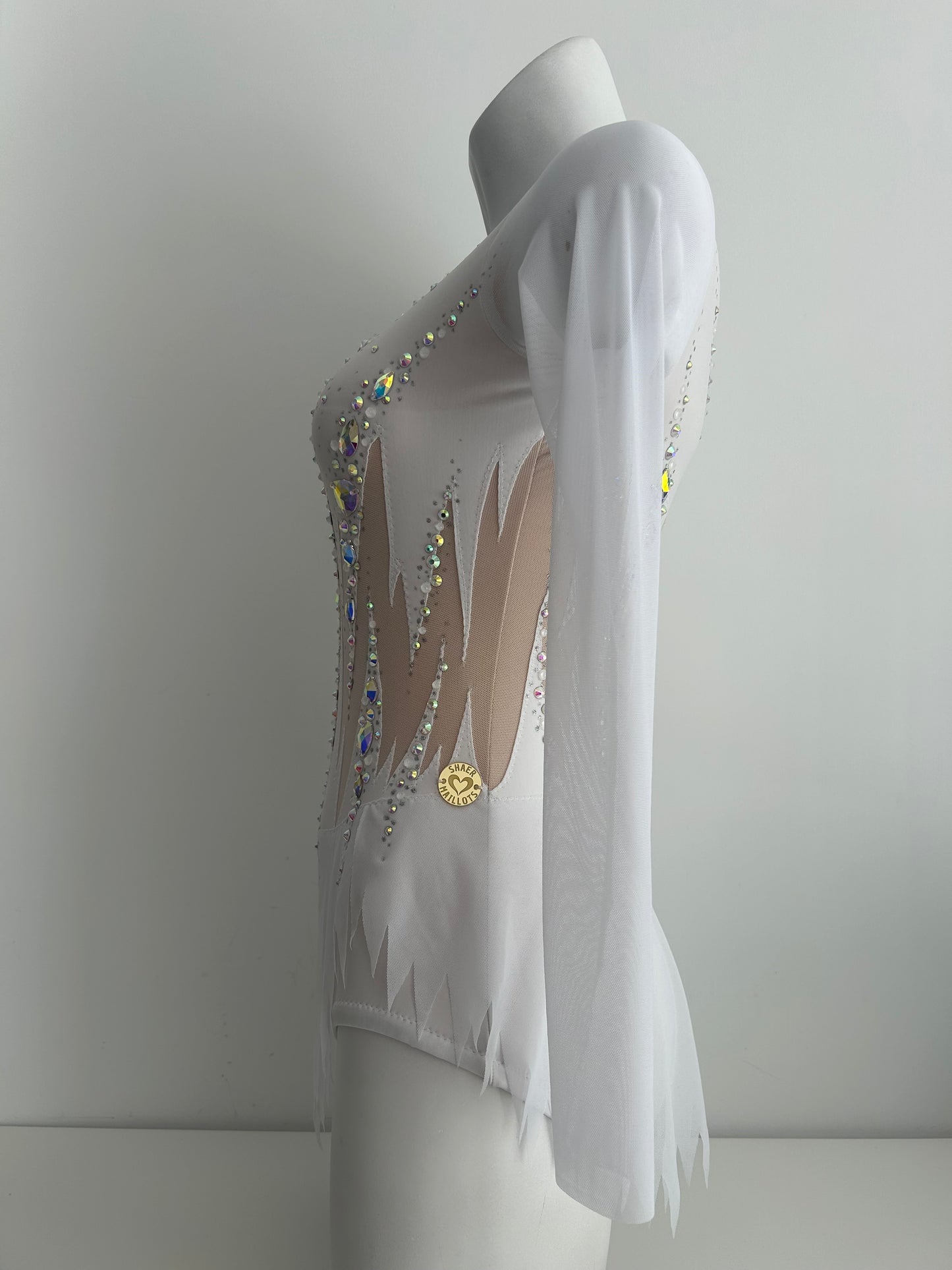 Maillot blanco con mangas~ talla S