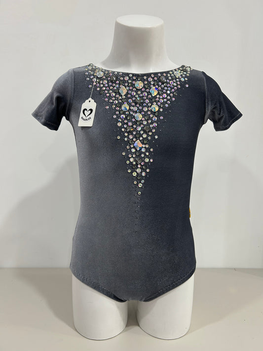 Maillot de terciopelo gris ~ Talla 8