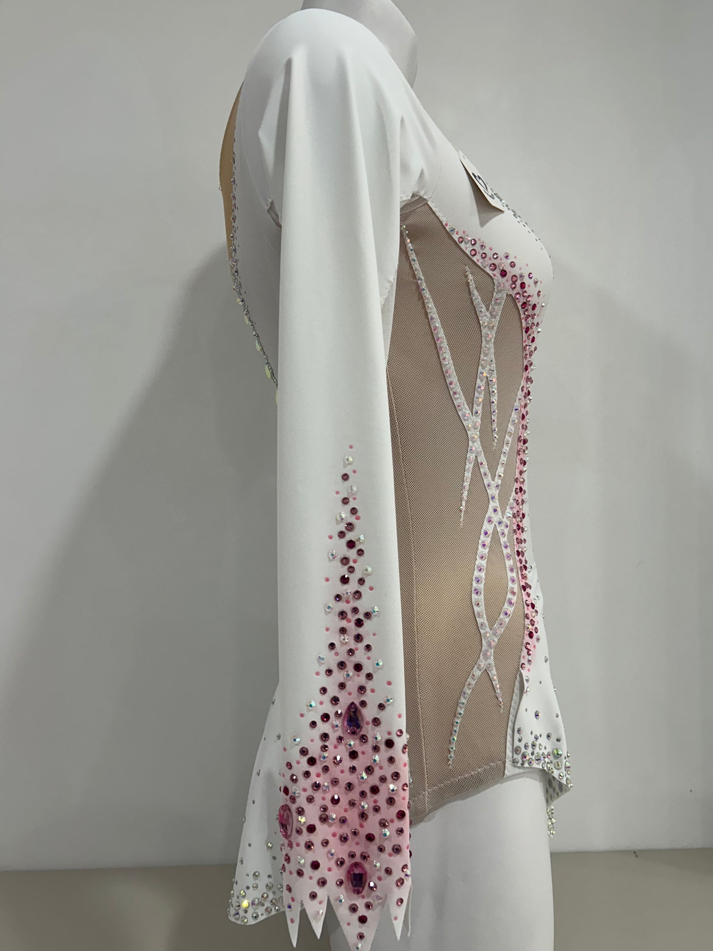 Maillot blanco, morado y rosa~ Talla S